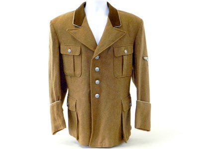 Lot 585 - German Third Reich tan woollen cloth tunic