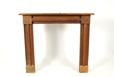 Lot 266 - A 19th century oak fire surround, the...