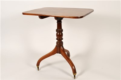 Lot 259 - A Regency mahogany tripod table the rounded...