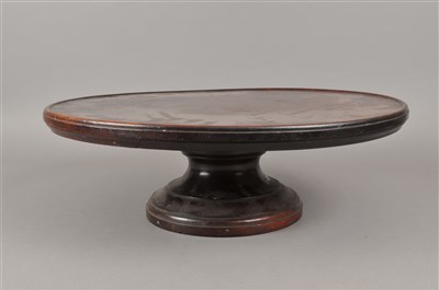 Lot 366 - A 19th century mahogany lazy Susan and a Victorian rosewood box