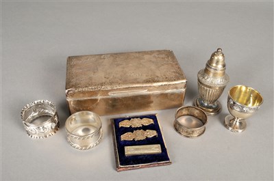 Lot 65 - A small collection of silver