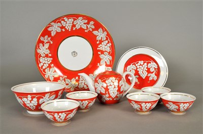 Lot 199 - Russian porcelain tea service