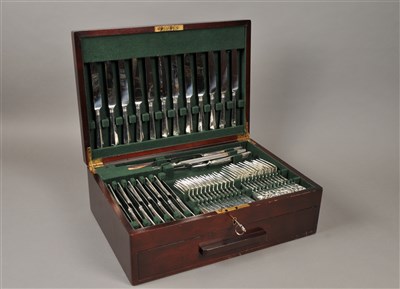 Lot 66 - A comprehensive cased canteen of EPNS cutlery