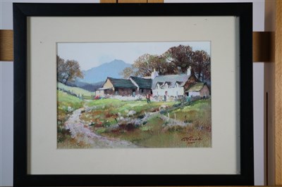 Lot 329 - Gerald V Gadd (British Post-War), Farmhouse Landscape