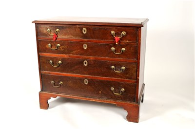 Lot 255 - A mahogany chest of four long graduated...