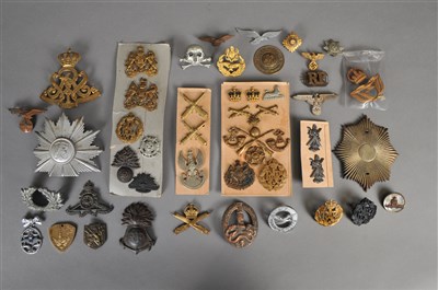 Lot 349 - A mixed assortment of military badges