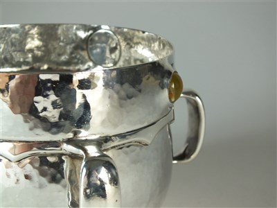 Lot 234 - A Liberty & Co Cymric silver four handled bowl