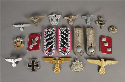 Lot 357 - Assorted collection of predominantly German Third Reich insignia