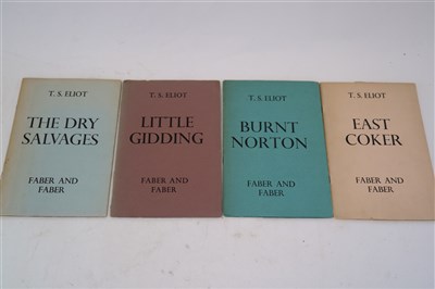 Lot 144 - ELLOT, TS, Little Gidding, Faber and Faber,...