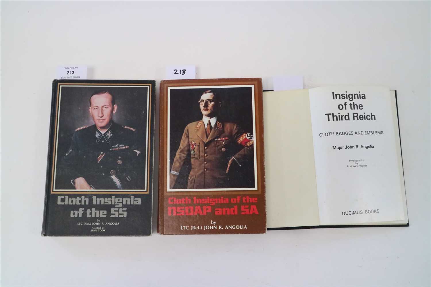 Lot 213 - ANGOLIA, John R, Insignia of the Third Reich,...