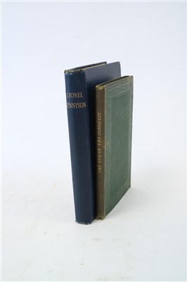 Lot 186 - LIONEL TENNYSON, privately printed, 1891. With...