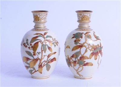 Lot 78 - A pair of Royal Crown Derby vases