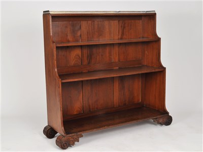 Lot 139 - A Regency mahogany tapering four-tier waterfall bookcase