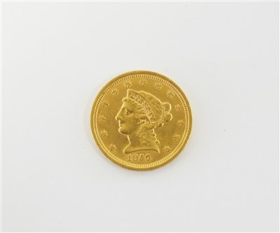 Lot 410 - A United States coronet head 2 ½ dollars