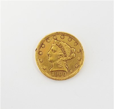 Lot 411 - A United States coronet head 2 ½ dollars