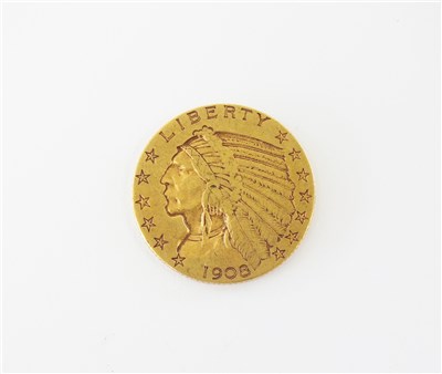 Lot 426 - A United States Indian head 5 dollars