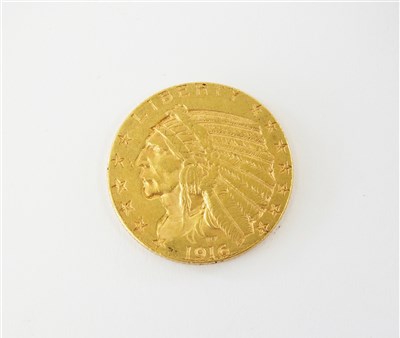 Lot 429 - A United States Indian head 5 dollars