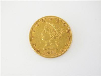 Lot 431 - A United States Coronet head 10 dollars