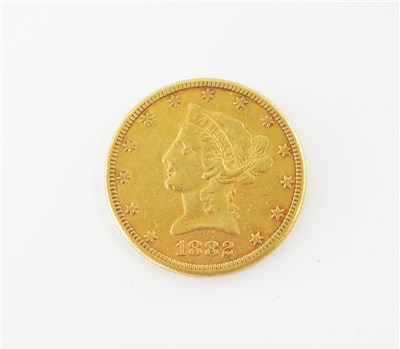 Lot 432 - A United States Coronet head 10 dollars