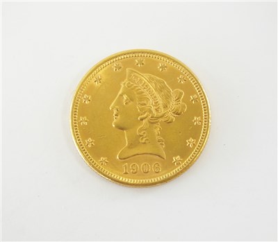 Lot 435 - A United States Coronet head 10 dollars