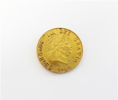 Lot 494 - A George III half sovereign