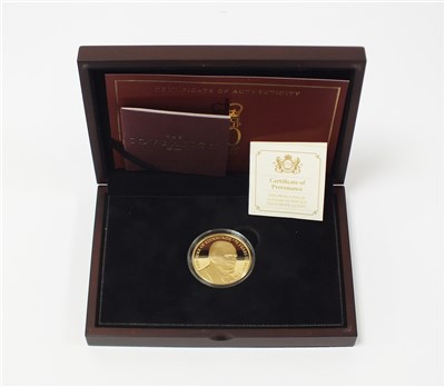 Lot 459 - Jersey, The Prince Philip 70 years of service gold proof £5 coin