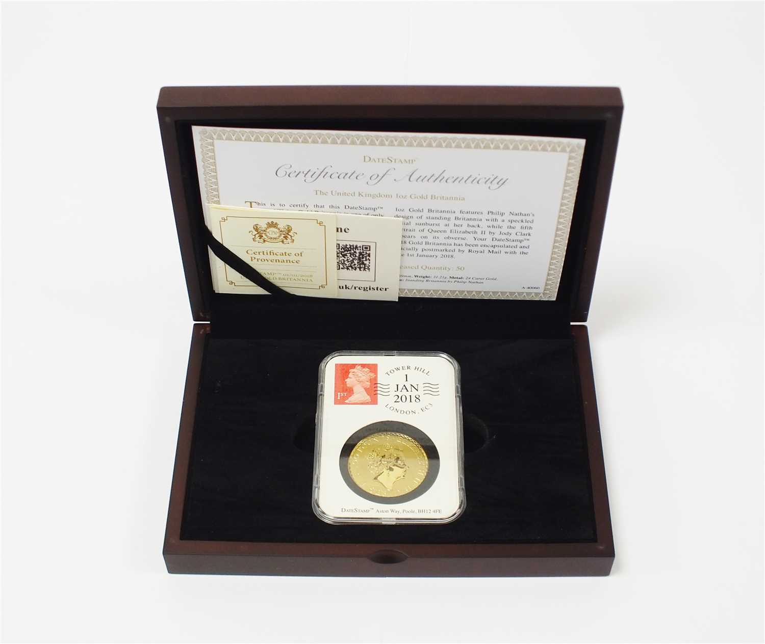 Lot 463 - The United Kingdom 1 ounce 24 carat gold Britannia coin