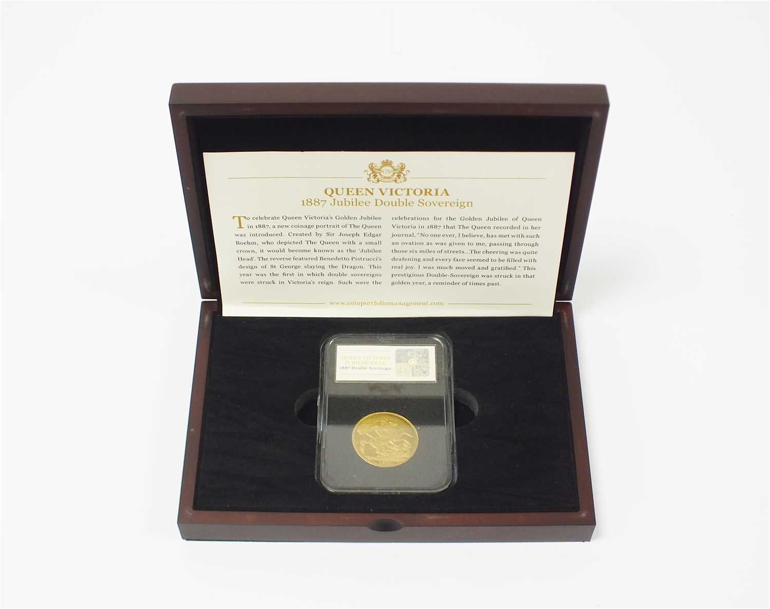 Lot 464 - Queen Victoria 1887 Jubilee double sovereign