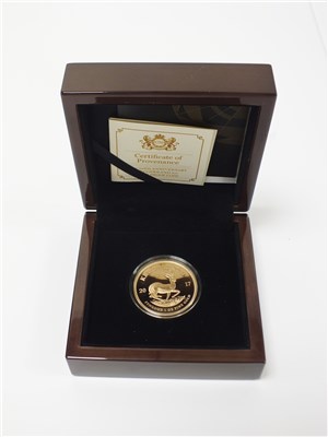 Lot 465 - South Africa 2017 50th Anniversary Krugerrrand 1 ounce gold proof coin