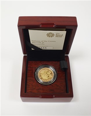 Lot 473 - Elizabeth II 2017 Nations of the Crown gold proof one pound coin