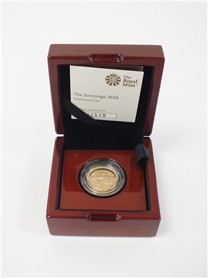 Lot 480 - Elizabeth II 2018 gold proof sovereign