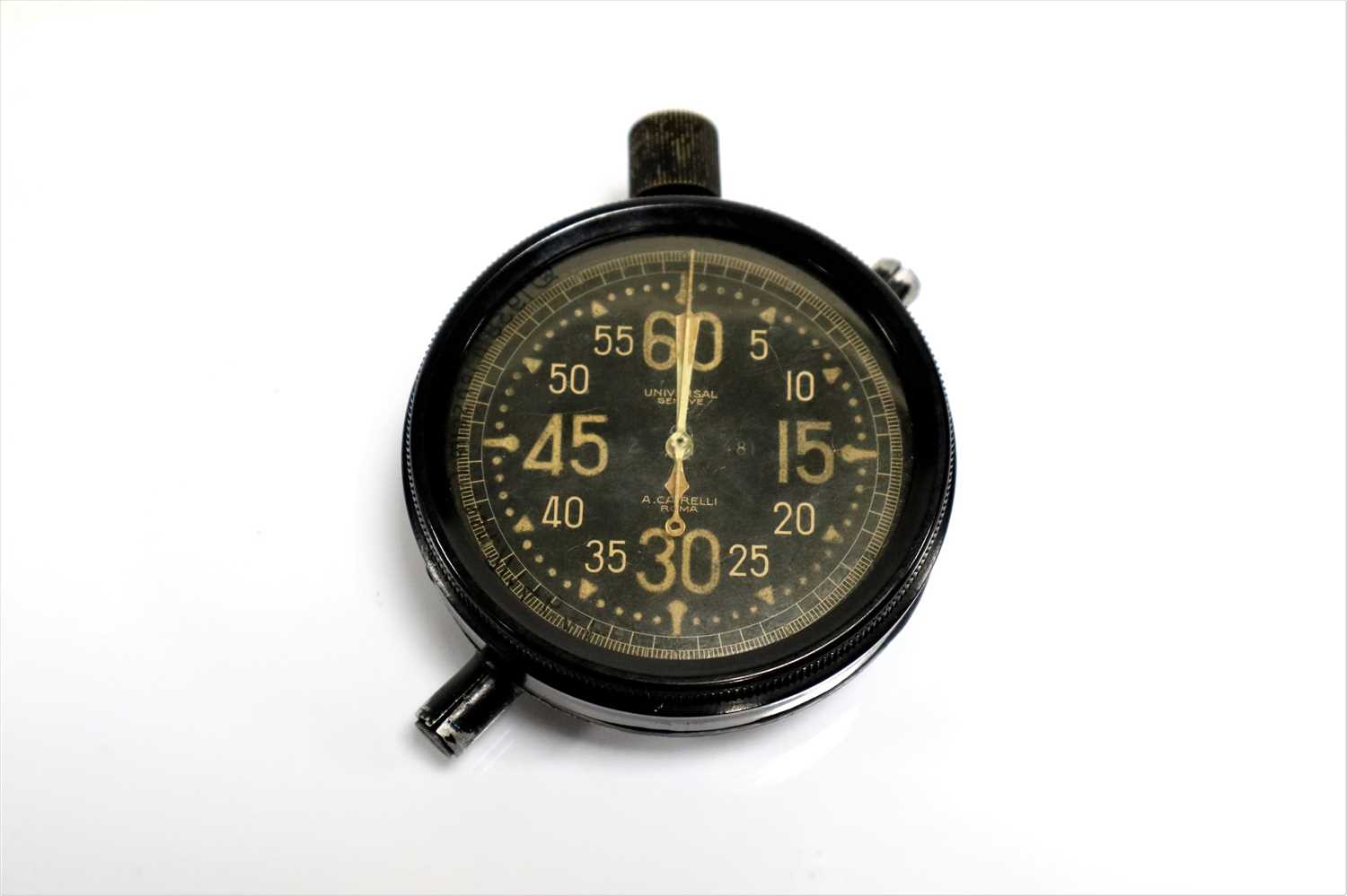 Lot 158 - An Extremely Rare Universal Geneve "A.Cairelli Roma" Divers Timer.
