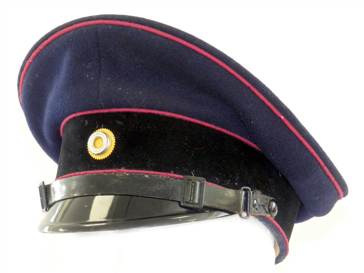 Lot 406 - German Third Reich Fire Police visor cap