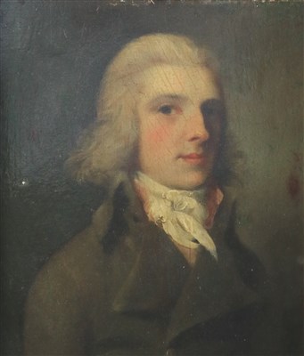 Lot 134 - British School, late 18th Century, Portrait of a Young Gentleman