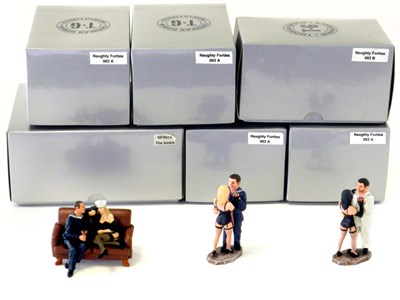 Lot 629 - Thomas Gunn “Naughty Forties” figures (six...