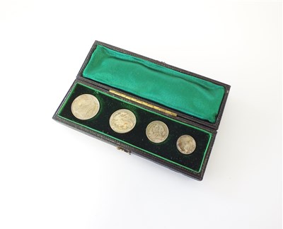 Lot 502 - A Victorian old head maundy set