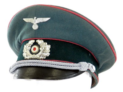 Lot 695 - German Third Reich Army Panzer Officer's visor cap