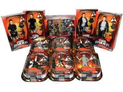 Lot 777 - 11 Boxed Playmates Tomb Raider action figures