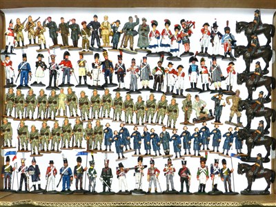 Lot 290 - Del-Prado Napoleonic and WWII metal figures