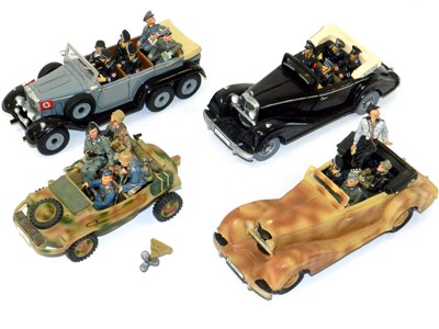 Lot 295 - Unboxed King & Country German WWII vehicles