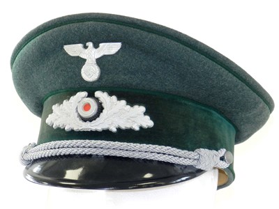 Lot 722 - German Third Reich State Forestry Officer's visor cap