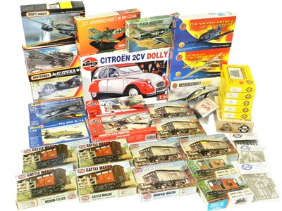 Lot 780 - Plastic kits by Airfix, Matchbox, Revell, Heller and Ratio