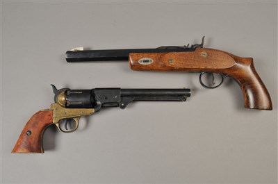 Lot 692 - Two replica pistols