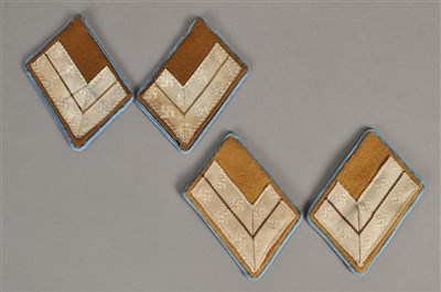 Lot 694 - Four sets of German Third Reich NSDAP collar tabs - 3rd Regulation (1936-39)