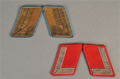 Lot 694 - Four sets of German Third Reich NSDAP collar tabs - 3rd Regulation (1936-39)