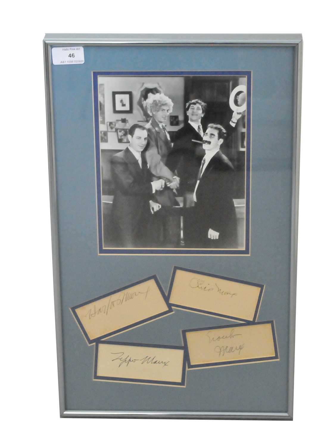 Lot 88 - MARX BROTHERS, black and white photograph of...