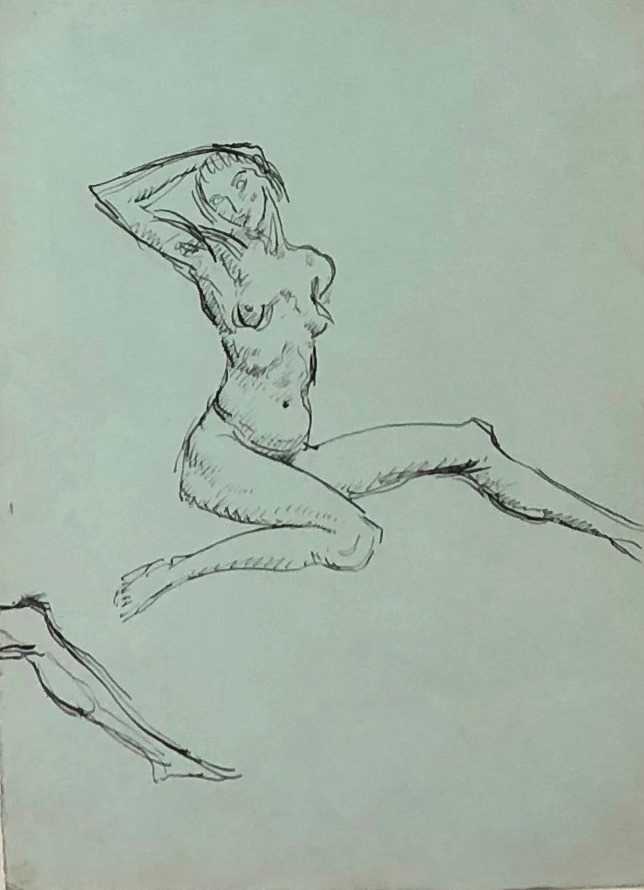 Lot 75 - Augustus John OM RA (1878-1961), Study of a Nude