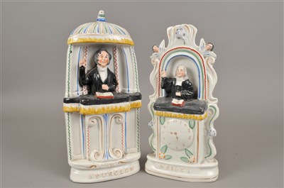 Lot 182 - Pair of Staffordshire flatback figures