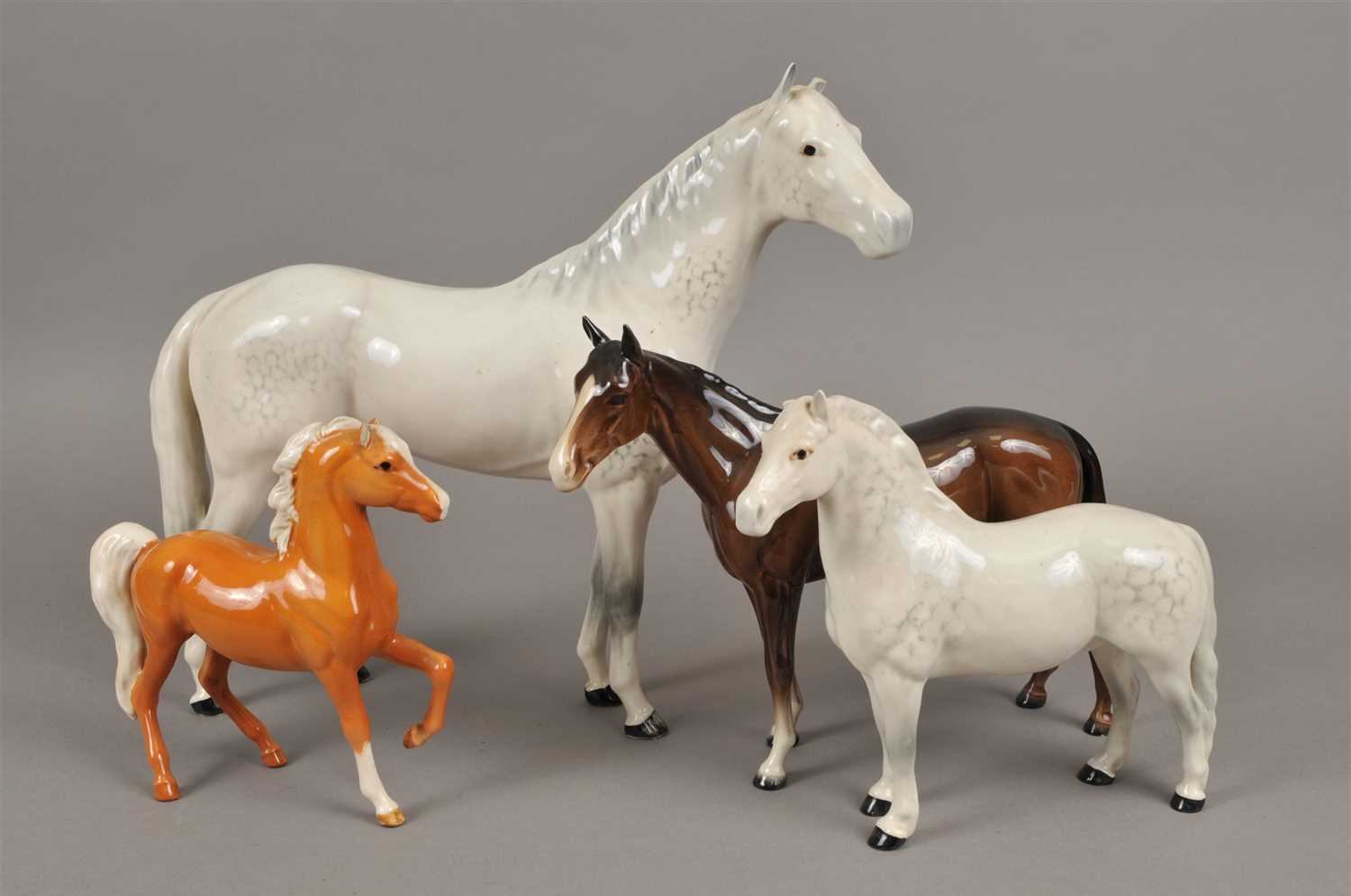 Lot 120 - Four Beswick horses