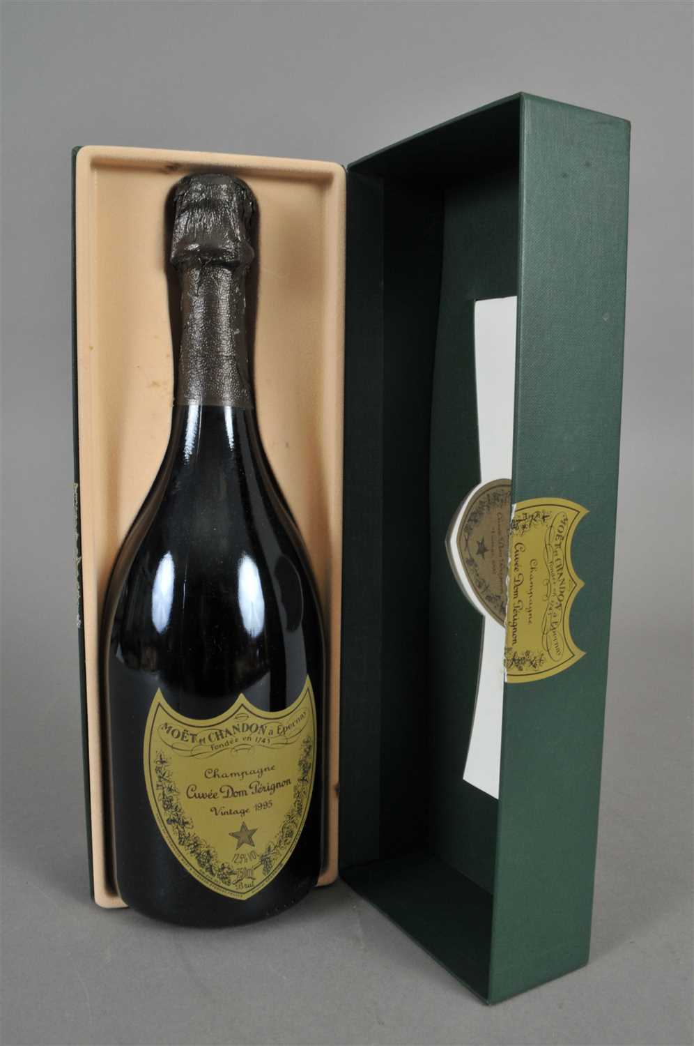 Lot 587 - Dom Perignon 1995 sealed box, 96/100 Falstaff...